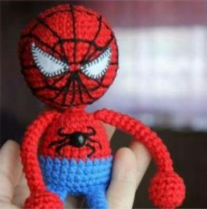 Amigurumi örgü spiderman oyuncağı yapılışı anlatımlı