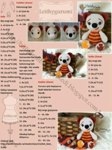 Amigurumi örgü minyatür oyuncak ayıcık yapılışı anlatımlı