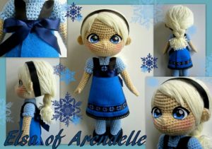 Amigurumi örgü Küçük elsa bebek yapılışı anlatımlı