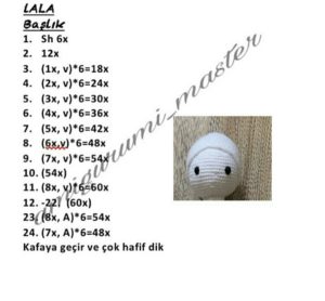 Amigurumi uzun kulaklı büyük boy lala tavşan yapılışı anlatımlı