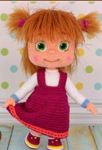 Amigurumi örgü oyuncak masha yapılışı anlatımlı