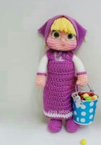 Amigurumi örgü oyuncak koca ayı ve maşa bebek yapımı anlatımlı