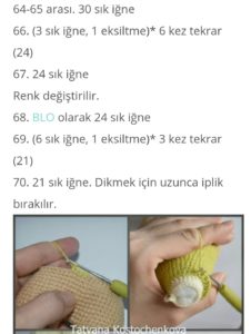 Amigurumi büyük boy örgü oyuncak köpüş tarifi anlatımlı