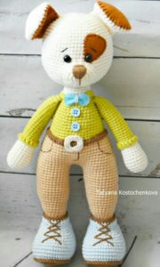 Amigurumi örgü oyuncak yamalk köpek tarifi