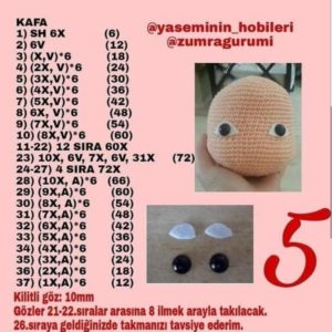 En yeni amigurumi örgü oyuncak mıdelleri baş ve saç yapımı tarifi