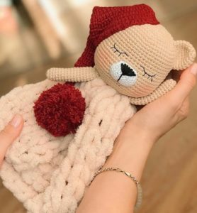 Amigurumi örgü oyuncak uykucu amour ayıcık modeli tarifi anlatımlı