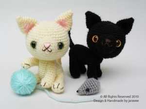 Amigurumi oyuncak yavru kedi modeli