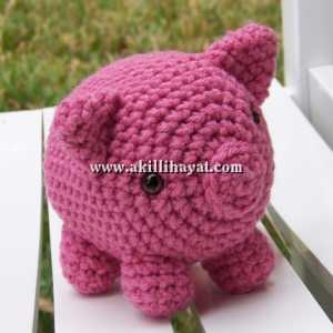 Amigurumi pembe domuz yapımı (açıklamalı)