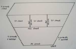Kadınlar İçin Uzun Tunik Tarzı Yelek Modeli Yapılış Şeması