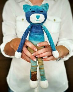 Amigurumi örgü miskin kedi yapılışı anlatımlı 