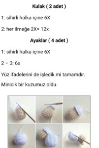 En yeni amigurumi örgü modelleri tarifi yapılışı