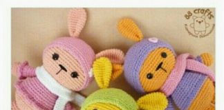 Amigurumi rengarenk örgü tavşan modeli yapılışı anlatımlı