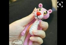 Amigurumi örgü pembe panter modeli yapılışı anlatımlı