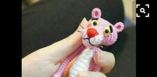 Amigurumi örgü pembe panter modeli yapılışı anlatımlı